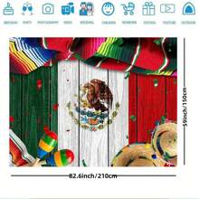 1 patriotischer amerikanischer Flaggenstil Hintergrund mit roten, weißen und goldenen Sternenstreifen. Polyesterfaser Design, leicht und einfach aufzuhängen, perfekt für Hochzeitspartys, Fotografie und Veranstaltungen das ganze Jahr über