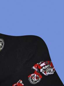 1 Pair Of Unisex Socks With Novel And Motorcycle Patterns For Warmth And Midsole Socks - Multicolor - View 4