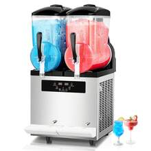 Commercial Slushy Machine, 12Lx2 Double Tank Frozen Drink Machine, 96 Cups Stainless Steel Margarita Smoothie Frozen Drink Maker, Slushie Maker For Home Party Restaurants Cafe Bars - Xi lanh đôi 12L - Xem 8
