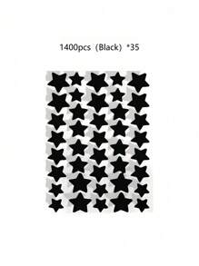 1120/840/560/280 Pcs Star Stickers, Back To School,Halloween & Christmas Decoration Stickers, Colorful Five-Pointed Star Stickers For Party, Holiday Photo Decoration, Face Decor Stickers (1 Sheet Per Color), For Decoration Only (Not For Makeup)2000/1400/160/80/40