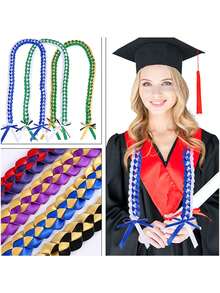 Cinta de graduación personalizada con nombre, con gorra de graduación de acrílico, regalo de graduación personalizado, cinta tejida, fiesta de graduación, regalo de graduación universitaria, regalo de graduación - Multicolor - Ver 3