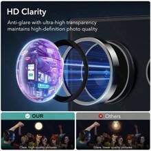 1 Set Metal Camera Protector Lens Tempered Glass Camera Case Compatible With Samsung Galaxy S25Ultra S25Plus S25+ S24 Plus S24+ S24Ultra S23 Plus S23+ S23Ultra S22Ultra A15 A55 A35 A25 A05 A05S M14 M54 M55 Z Flip4 Z Fold5 Z Fold6 Z Flip3 /IPhone15ProMax IPhone15 14 13 12 11Pro Lens Ring Gift For Birthday, Family, Friends Alloy Metal With Tempered Glass Full Cover, Lens Protector, Phone Accessories