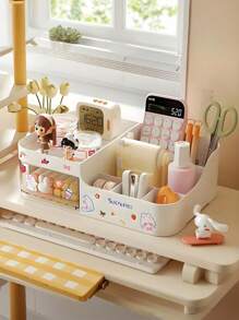 Drawer Style Makeup Storage Box, Tabletop Organizer For Cosmetics, Lipsticks, Skincare, Brushes. Suitable For Bathroom, Living Room, Bedroom, Office. Holds Remote Controls, Toothpicks, Chargers, Phone Cases And Saves Space.,For Holiday Beach, Bathroom Collection, Bedroom Collection, Large Capacity