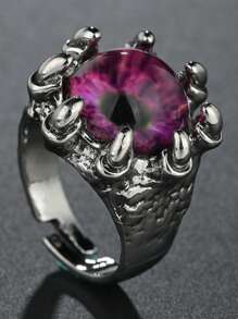 1 Pc Retro Punk Evil Eye Dragon Ring For Men Hip-Hop Design Women Fashion Jewelry