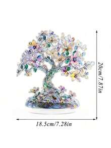 Home Decoration Colorful Crystal Tree Life 2D Flat Acrylic Colorful Desktop Decoration Party Wedding Decoration Wedding Season Mother's Day Graduation - Multicolor - View 7