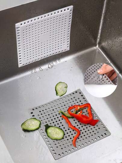 1/2 st filter för avlopp, sugkoppsskydd, luktfri avloppsplugg, hårfångare för duschavlopp, lämplig för badrum, hushållstillbehör, badrumstillbehör