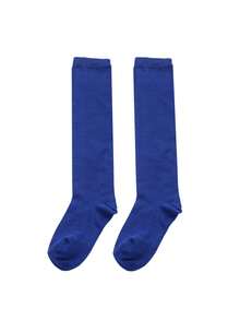 1 Paar Kinder Einfarbige gestrickte Kniestrümpfe, Mädchen Überknie lange Socken, Kinder Sportstrümpfe, Lässig & vielseitig einsetzbare Sportstrümpfe, geeignet für Jungen und Mädchen für den täglichen Gebrauch - Verschiedenfarbig - Übersicht 13