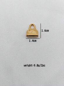 2 Stücke minimalistische personalisierte geometrische Schmuckzubehör, 18 Karat vergoldete Edelstahl Anhänger Halskette, DIY Schmuckherstellung