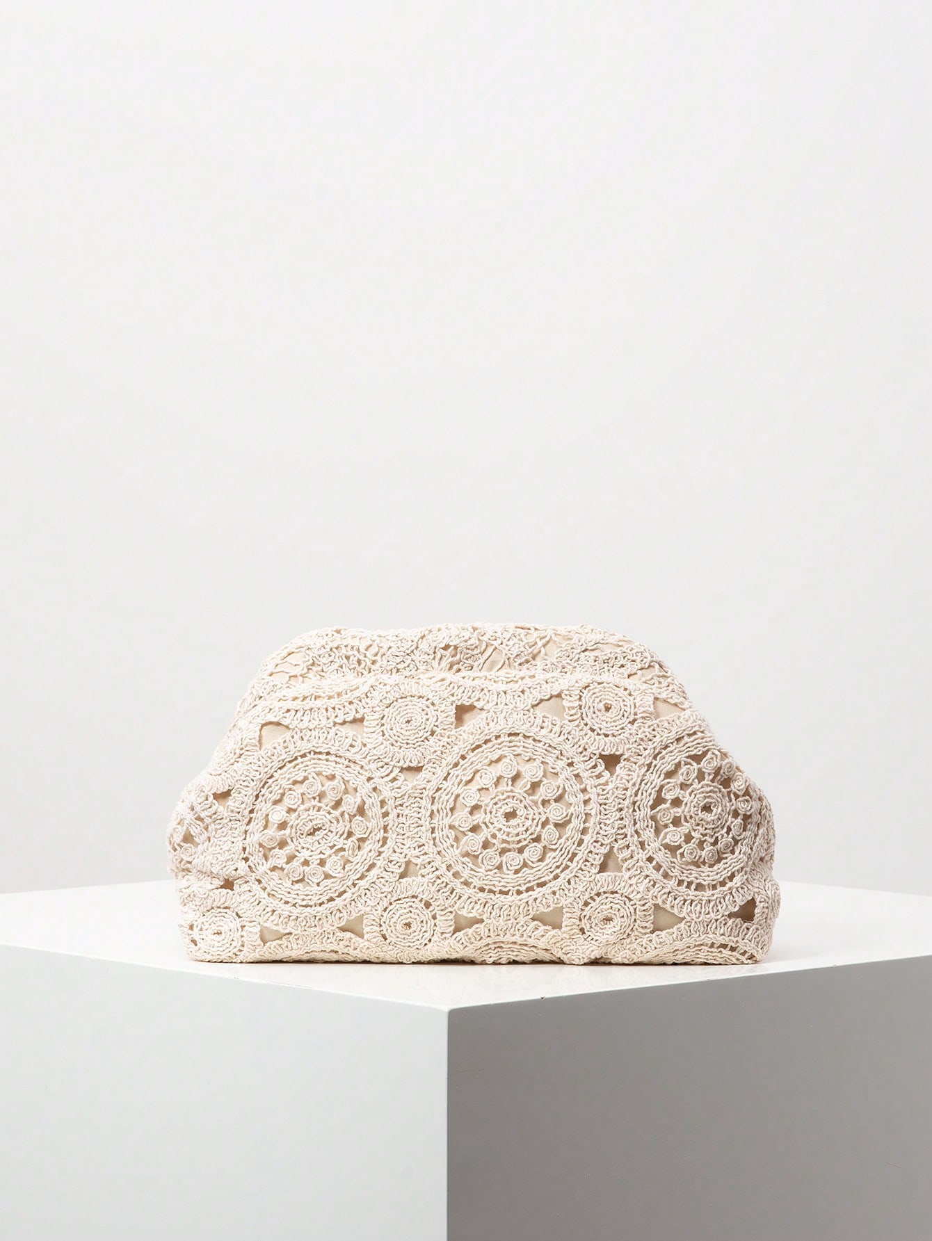 Crochet clutch bag