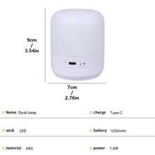 Powerful Camping Desk Light Type-C Rechargeable Led Hug Tent Lantern Built In 18650 1200mah Battery Emergency Flashlight Outdoor Camping Supllies Room Decor Lamp