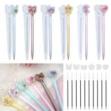 Multi-Style Animal Quicksand Pen Resin Mold Silicone Mold Handmade Diy Quicksand Craft Molds