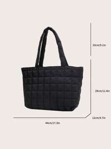 Ultra-Lightweight High-Capacity Quilted Tote Bag
