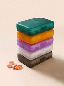 1 件便携式药丸收纳盒防潮药丸整理器，适用于男女旅行必需品、巡航必需品、宿舍必需品、日常药盒，用于容纳维生素药物和补充剂 PP 药丸容器、急救箱、医疗包，适用于旅行、居家、露营、户外徒步、狩猎、返校 - 彩色 - 查看 6