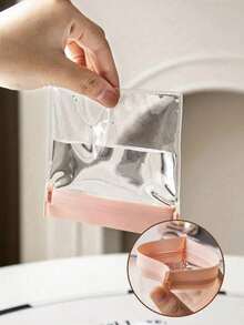 Clear Jewelry Storage Bag Zipper Closure Dustproof Pouches, Self Locking PVC Resealable Bag,Portable Waterproof Ziplock Bags Small Dustproof Jewelry Pouch For Home, Antioxidant Zipper Travel Essentials Travel Accessories Travel Bag Vacation Holiday Back To School School Stuff Jewellery Box Jewelry Organizer - Multicolor - View 2