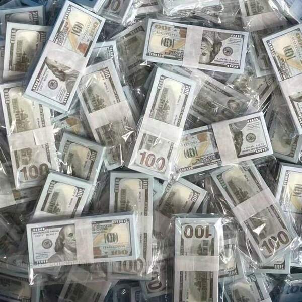 100pcs/Set 0.8:1 Scale Fake US $100 Bill, Realistic Prop Money For Party, Holiday, Decoration