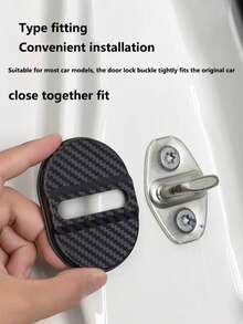 4 件装汽车门锁保护套，门锁减震降噪绝缘垫片，防锈塑料套，通用车门配件 - 均碼 - 查看 4