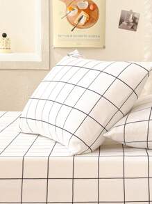 Set di lenzuola con fodera aderente - 2/3 pezzi: 1/2 federe e 1 coprimaterasso (profondità 30 cm/12 pollici) - Coprimaterasso moderno o pad per letto con federa per tutte le misure di letto da una piazza singola, una piazza e mezza, matrimoniale, king size e matrimoniale doppio