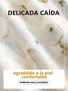 Vestidos de Fiesta Dama De Manga Corta De Floral Con Cuello En V,  Vestidos Elegantes Dama De moda De Estampado Romántico,  Vestidos Largo Dama De Manga Corta De Versátil Para Fiesta - Azul y blanco - Ver 10