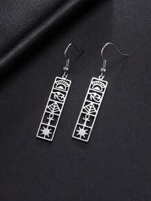 Retro-ägyptischer Schmuck Horus-Augen Ohrringe, goldene und silberne Accessoires für Damen und Herren - Mode - Übersicht 2