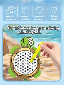 1 件儿童卡通磁性钢球画板钥匙扣、烦躁玩具、海豚/鳄鱼图案、创意、有趣、益智玩具、节日礼物 - 磁吸畫板 - 查看 4