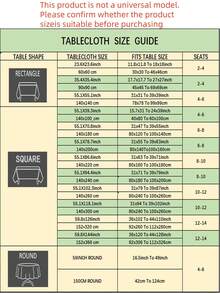 Bubaba 1pc Multicolor Floral Print Rectangular Farmhouse Tablecloth, Boho Rustic Nordic Style Tassel Decor Dust-Proof Dining Mat, Kitchen Restaurant Hotel Outdoor Table Cover For Party Holiday Spring, All Season - Multicolor - View 4