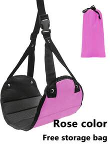 可调节旅行休息悬挂脚凳-飞机脚吊床（带储物袋）、脚凳、飞机旅行脚凳、飞行腿吊床吊带、便携式旅行配件可调节高度，适用于飞机、火车、办公室、减轻肿胀和酸痛、旅行必需品学校返校学校用品假日露营假日必需品假期迷你夏季学校包学校配件学校用品