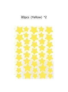 1120/840/560/280 Pcs Star Stickers, Back To School,Halloween & Christmas Decoration Stickers, Colorful Five-Pointed Star Stickers For Party, Holiday Photo Decoration, Face Decor Stickers (1 Sheet Per Color), For Decoration Only (Not For Makeup)2000/1400/160/80/40