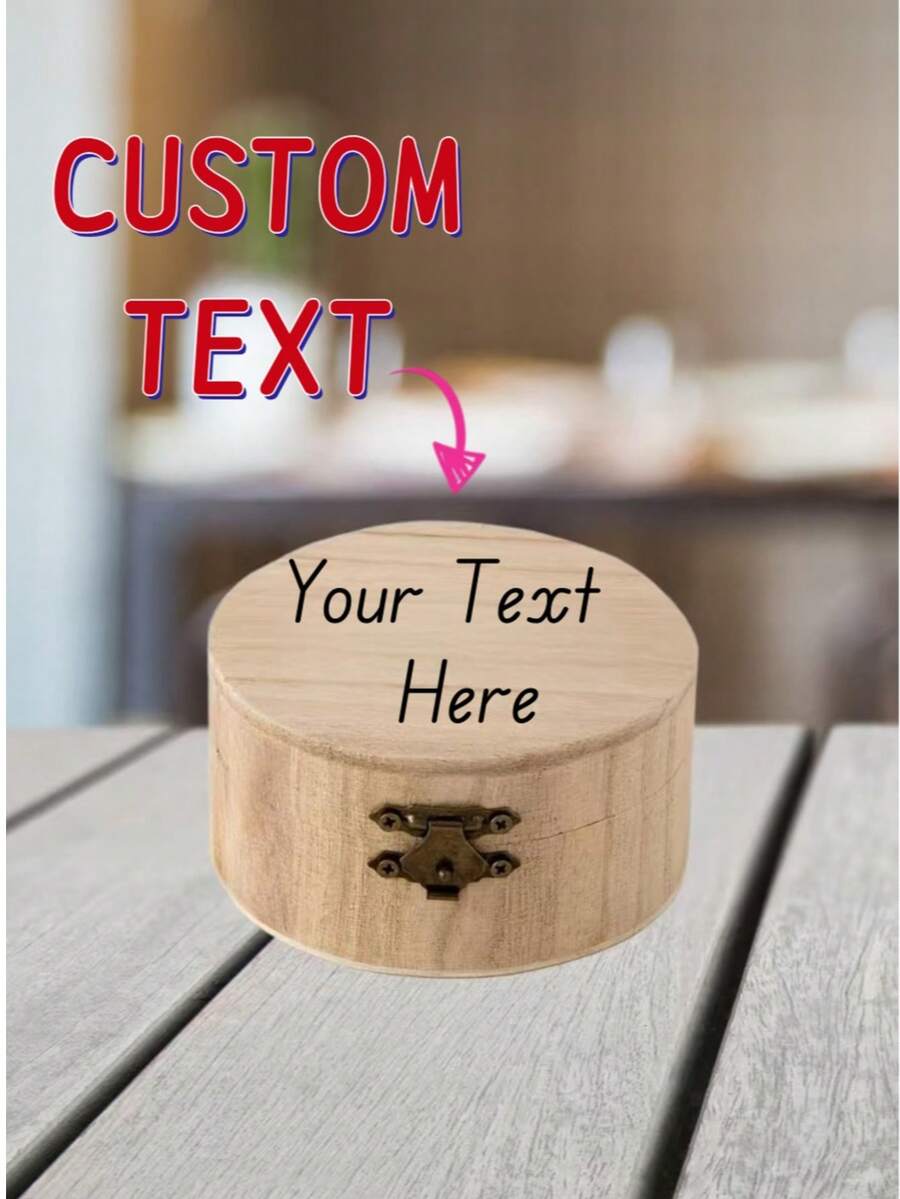 Custom Personalized Engraved Wooden Keepsake Box - Memory Chest For Weddings, Rustic Memento Box, Perfect For Photos & Sentimental Keepsakes,Chic Autumn - Multicolor - View 1