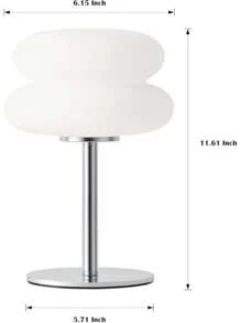 1 PC Bauhaus Table Lamp - Adjustable Light, USB Interface, Double-Layer Bread Shape, Button Adjustment, Suitable For Living Room/Dining Room/Bedroom Bedside LED Table Lamp