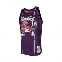 Mitchell & Ness 2024 Men's MN Retro Basketball Jersey - Fan Version - Toronto Raptors Vince Carter Purple Away Sleeveless Sports Top SMJYGS18214-TRAPURP98VCA
