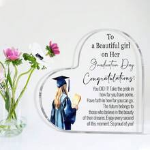 1pc Acrylic Graduation Gift, Master Doctorate Graduation Gift Acrylic Souvenir Gift As Decoration Ornament For Graduating Daughter, Son, Sister.,Christmas - Multicolor - View 7