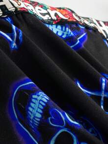 5pcs/Pack Men's Stylish Printed Breathable Quick Dry Short Boxer Briefs - Black - View 4