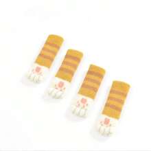 4pcs Paw Pattern Anti-Slip Table Leg Cover, 1pc Cute Chair Foot Pad For Home, Door Handle Cover,Thickened Cat Claw Stool Leg Protectors Socks,Put On Socks For Chair,Protect Your Floor And Furniture With These Knitted Table Leg Socks