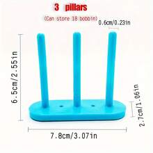 Magnetic Blue Bobbin Holder For Sewing Machines - Easy Install, No Power Needed, Ideal For Clothing Factories & Home Use