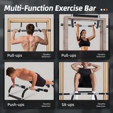 1pc Home Doorway Chin-Up Bar, Indoor Wall Mount Single/Double Bars, Pull-Up Training Equipment, No Drilling Easy Installation Fitness Gear, Suitable For Home Gym