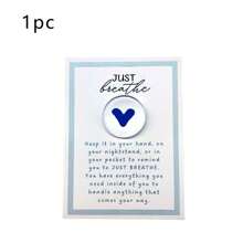 1/2 Stücke blaue Liebesumarmungs-Glasschmuckstücke, Atmungs-Glasschmuck, Taschenschmuckstück, tröstliches Geschenk, Geschenk für Angstzustände, aufmunterndes Geschenk, Krebsgeschenk, Geschenk zum Nachdenken über dich