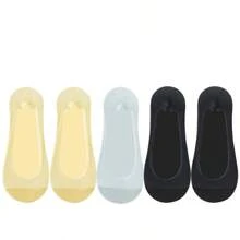 Ice Silk Boat Socks Women's Summer Thin Low Vamp Invisible Silicone Anti Slip And Bottom Summer Boat Socks
