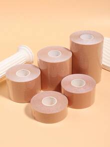 1/10pcs Plus Size Self-Adhesive Nipple Cover Pasties, Reusable & Trimmable - Women Bra Accessory - Multicolor - View 6