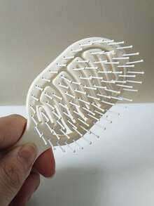 1pc Mini Size Ivory Hollow Design Styling Comb, Dual Use Wet & Dry For Women In Summer, Back To School, Travel Holiday Essentials, Hair Accessories For Women, Brushes, Edge Brush Hair Comb, Comb Hair, Detangling Brush, Ball Brush, Mini Hair Brush Set, Wooden Comb, Hair Brush, Comb, Slick Back Brush, Hairbrush, Edge Brush Hair Brush, Detangling Brushes, Hair Tools, Hair Stuff, Hair Care, Curly Hair Brush, Barber, Hairdressing Equipment, Small Comb, Mini Hairbrush, Hairstyle, Hairdressing,Hair Brush,Slick Back Brush,Styling Brush,Curly Hair Brush,Edge Brush,Hair Comb,Brush Hair,Hair Brush Set,Comb Hair,Comb For Curls,Detangling Brush,Hair Brush For Women,Hair,Travel,Hair Products,Hair Tools,Hair Stuff,Barber,Barber Accessories,Barbershop,Hairdressing Equipment - Beige - View 7