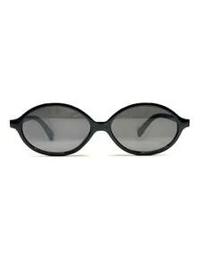Women Half Round  Retro  Protection Fashion 2025 Stylish Durable - Hitam - View 5