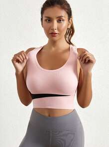 3pcs/Set Women Colorful Wireless Shockproof Sports Bra For Running, Fitness, Yoga