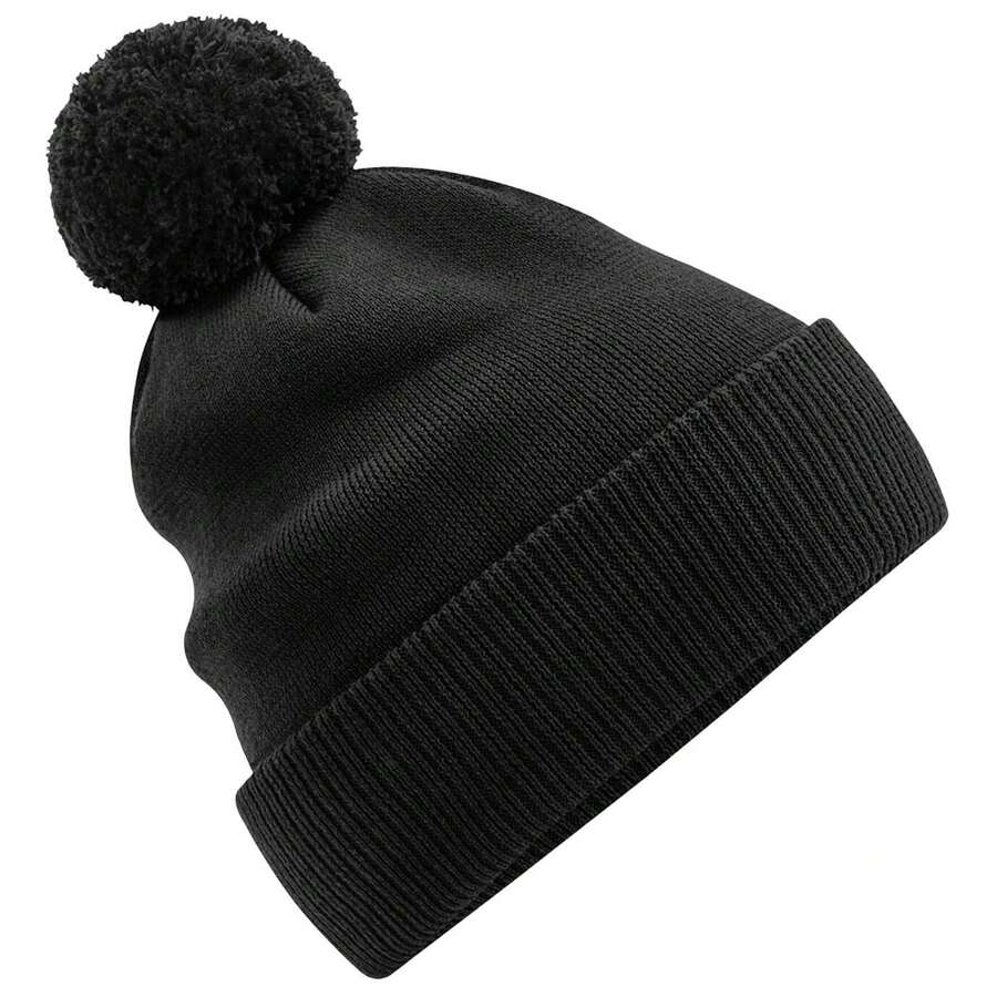 Beechfield Snowstar Cotton Beanie (Black) - Coffee Brown - View 1