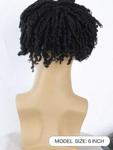 Black Dreadlocks1 Synthetic Wig Top Clip, Synthetic Braid Semi Braided Hair, Short Braided Hair African Style Synthetic Wig For Men - Multicolor - View 6