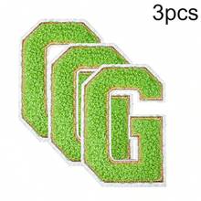 3/26 件 A-Z 3.15 英寸雪尼尔刺绣字母、熨烫补丁、缝制/熨烫装饰数字徽章、服装配饰（用于衣服、夹克、帽子、书籍、背包）、DIY 刺绣补丁 - 彩色 - 查看 41