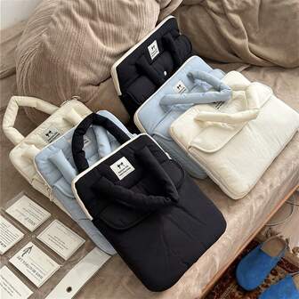 Tablet Shoulder Sleeve Bag With Headphone Port For 12.9 13 Inch New IPad Pro (5th/4th/3rd Gen) 2022-2018 With Magic Keyboard And Smart Keyboard Folio Or Slim Folio Pro Case Universal Tablet Sling Bag Men Gift Shoulder Messenger Laptop Bag For Business,Travel,School,College,Office Laptop Case Laptop Sleeve