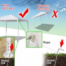 3 X 3m Waterproof Tent With Spiral Tubes White - White - View 5