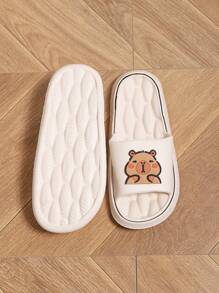 Nouvelles pantoufles d'été légères pour femmes, pantoufles maison de dessin animé mignonnes, sandales de douche anti-odeur en EVA, respirantes et antidérapantes pour la plage