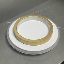 现代奢华金色吸顶灯北欧创意圆形吸顶灯客厅餐厅走廊装饰吊顶灯家用酒店别墅室内简约吸顶灯 - 金色 - 查看 7