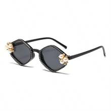 1 pièce Lunettes de luxe en polycarbonate, convenant pour les fêtes et le port de tous les jours, toutes saisons