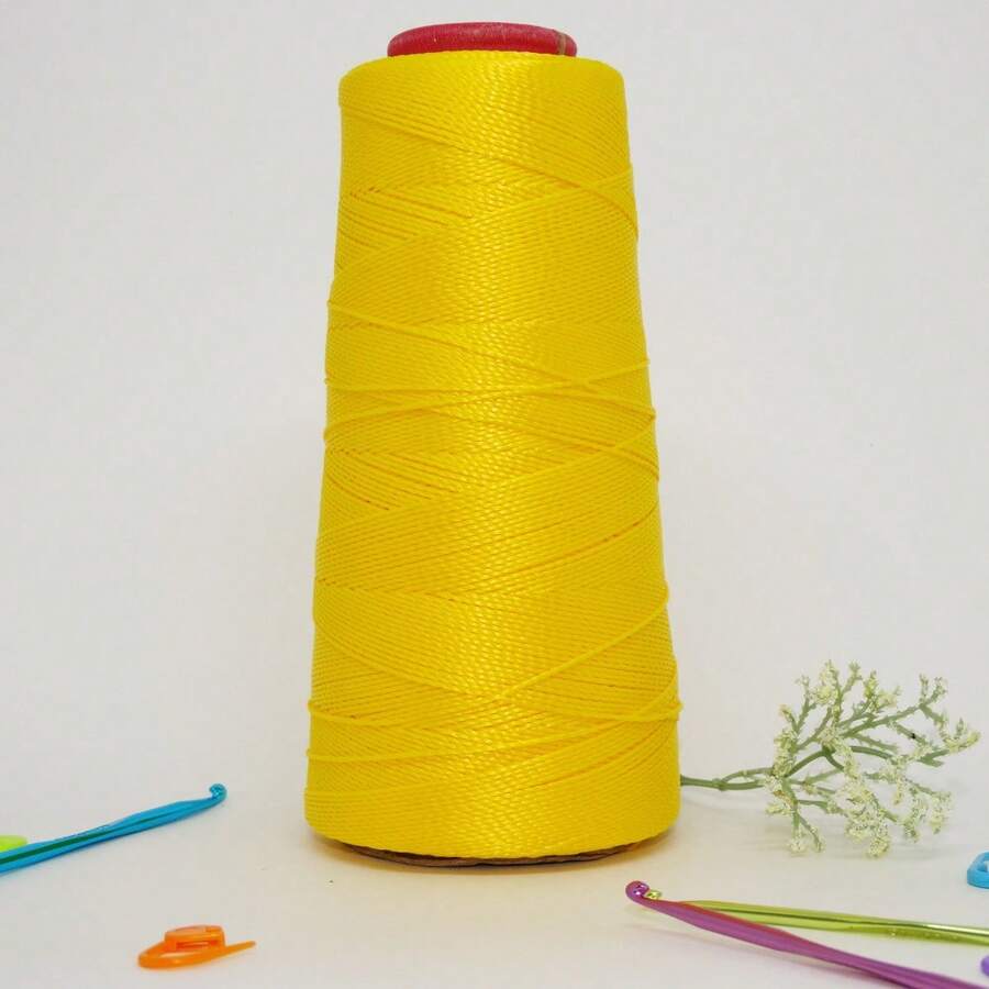 Queen Thick Polypropylene Crochet Thread Box Braids, Braids, Handmade Work 500 Meters - 金黃色 - 查看 1